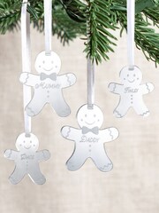 Set of Gingerbread Family Christmas Decorations by No Ordinary Gift - Image 2 of 2