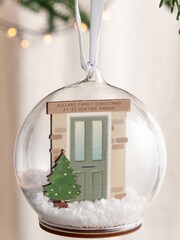 Personalised Layered Front Door Christmas Bauble by No Ordinary Gift - Image 1 of 5