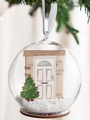 Personalised Layered Front Door Christmas Bauble by No Ordinary Gift - Image 4 of 5