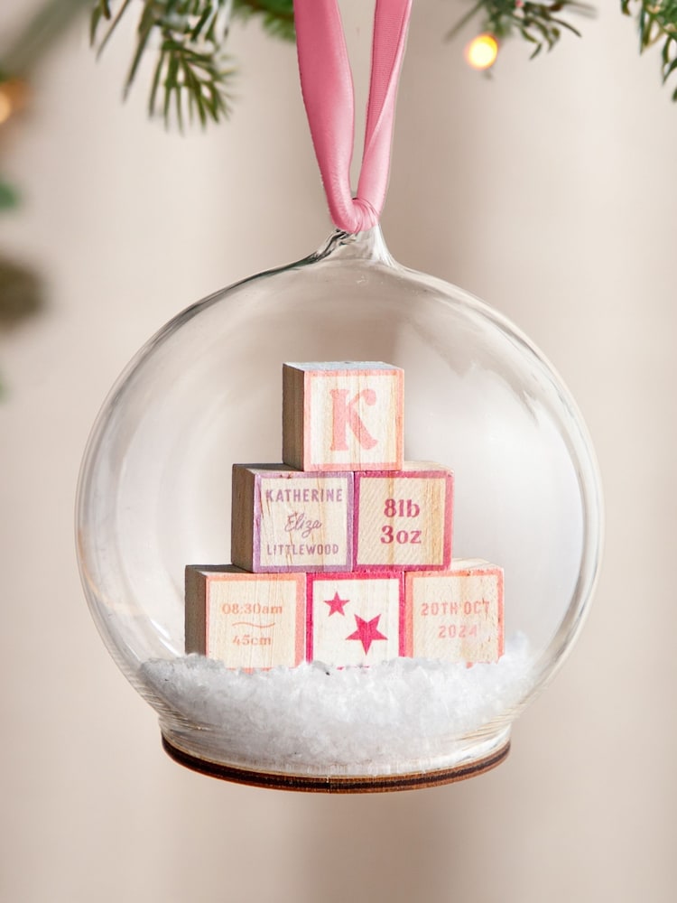 3D Wooden Building Blocks Baby Details Bauble by No Ordinary Gift - Image 2 of 2