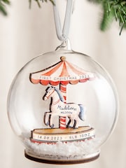 Layered Carousel First Christmas Baby Details Bauble by No Ordinary Gift - Image 3 of 3