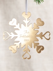 Snowflake Family Christmas Decoration by No Ordinary Gift - Image 1 of 2