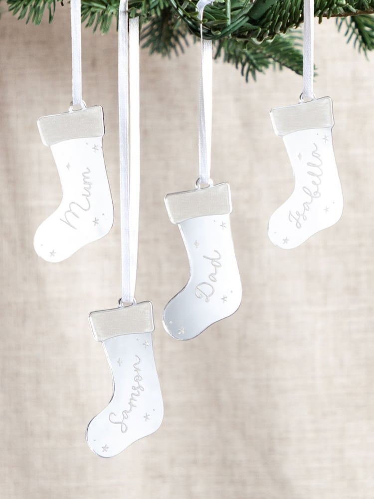 Set Of Family Stockings Christmas Decorations by No Ordinary Gift - Image 2 of 2