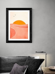 East End Prints Black Dancing In The Sun Framed Print Wall Art by Kubistika - Image 1 of 3