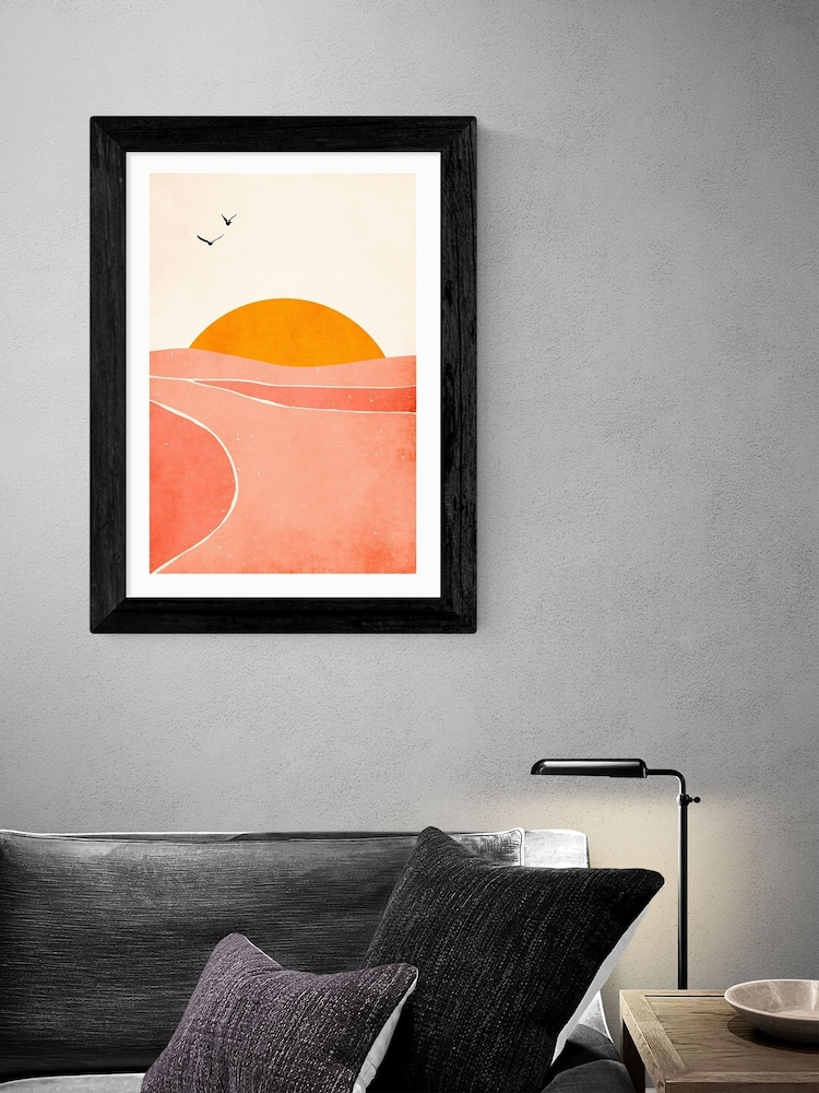 East End Prints Black Dancing In The Sun Framed Print Wall Art by Kubistika - Image 1 of 3