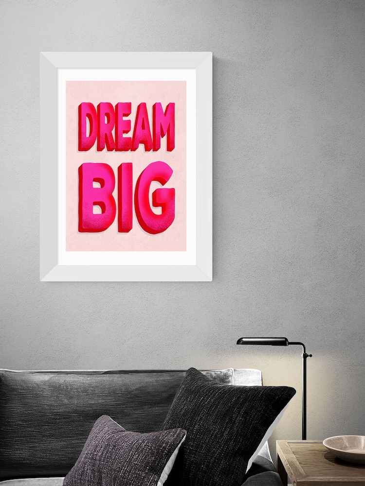 East End Prints White Dream Big Wall Art by Show Me Mars - Image 1 of 3