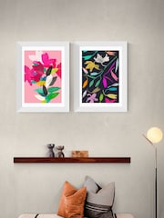 East End Prints White Lily Diptych by Garima Dhavan - Image 1 of 2