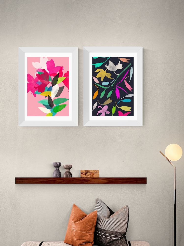 East End Prints White Lily Diptych by Garima Dhavan - Image 1 of 2