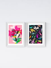 East End Prints White Lily Diptych by Garima Dhavan - Image 2 of 2