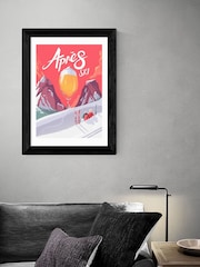 East End Prints Black Apre's Ski Framed Print Wall Art by Mark Harrison - Image 1 of 3