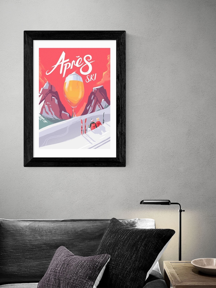 East End Prints Black Apre's Ski Framed Print Wall Art by Mark Harrison - Image 1 of 3