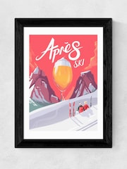 East End Prints Black Apre's Ski Framed Print Wall Art by Mark Harrison - Image 2 of 3