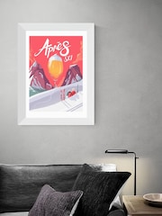 East End Prints White Apre's Ski Framed Print Wall Art by Mark Harrison - Image 1 of 3