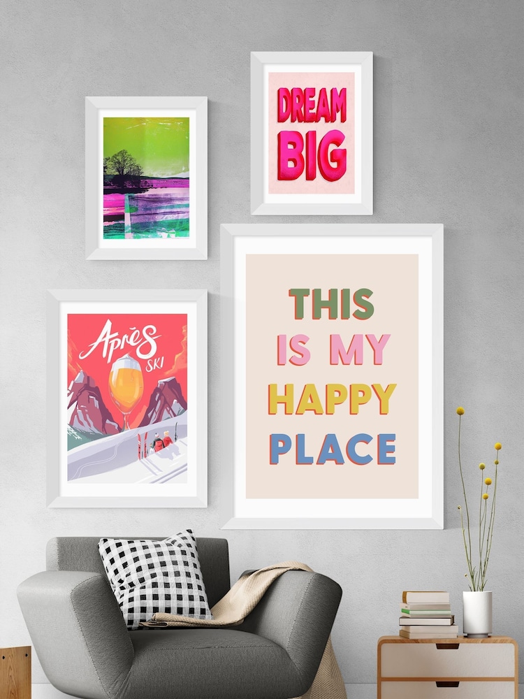 East End Prints White Apre's Ski Framed Print Wall Art by Mark Harrison - Image 3 of 3