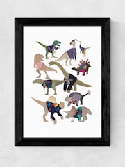 East End Prints Black Dinosaurs in 80s Jumpers by Hanna Melin - Image 2 of 3