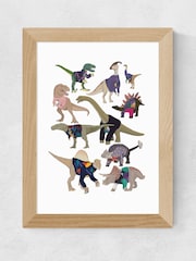 East End Prints Oak Dinosaurs in 80s Jumpers by Hanna Melin - Image 2 of 3