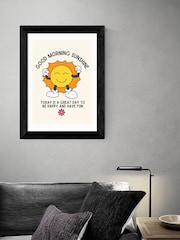 East End Prints Black Good Morning Sunshine Wall Art by Mother & Sun Studio - Image 1 of 3