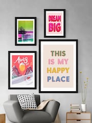 East End Prints Black This Is My Happy Place Wall Art by Studio Eleni - Image 3 of 3
