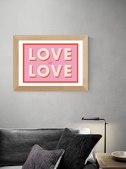 East End Prints Oak Love is Love Wall Art by Studio Eleni - Image 1 of 3