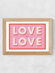 East End Prints Oak Love is Love Wall Art by Studio Eleni - Image 2 of 3