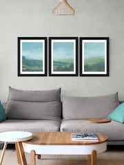 East End Prints Black Devon Triptych Wall Art by Dan Hobday - Image 1 of 2