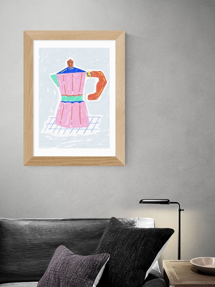 East End Prints Oak Coffee Corner Moka Pot by Kartika Paramita - Image 1 of 3