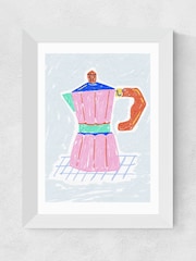 East End Prints White Coffee Corner Moka Pot by Kartika Paramita - Image 2 of 3