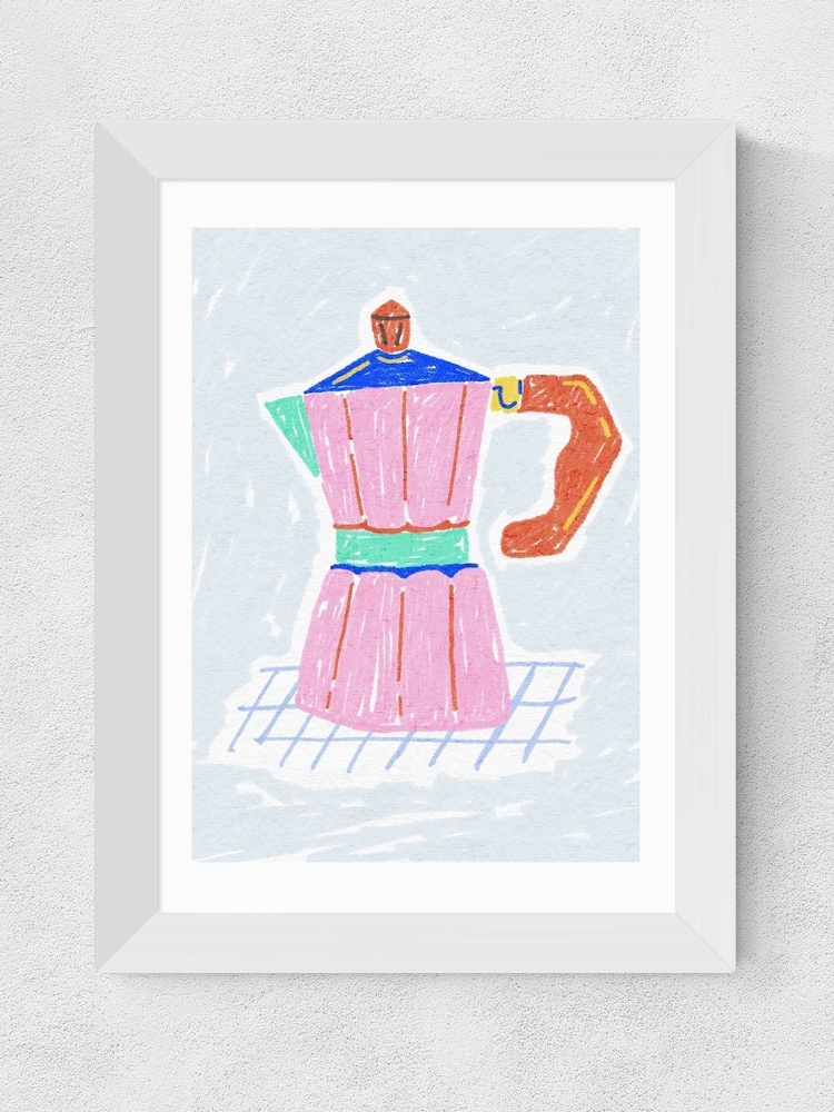 East End Prints White Coffee Corner Moka Pot by Kartika Paramita - Image 2 of 3
