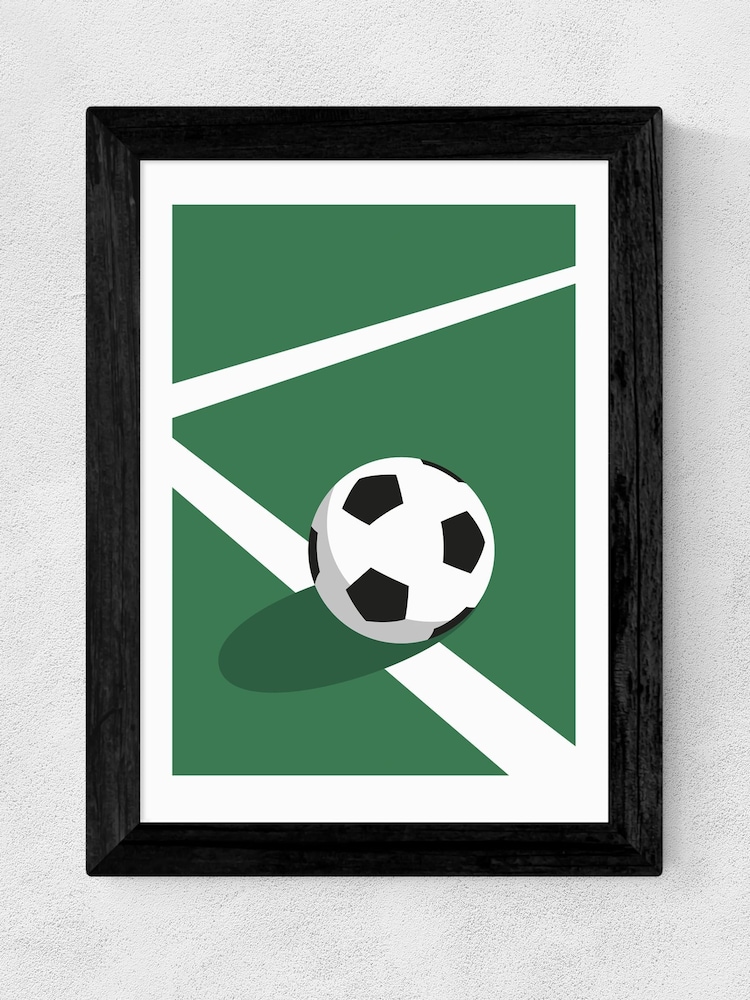 East End Prints Black Football Framed Print Wall Art by Rocket Jack - Image 2 of 3