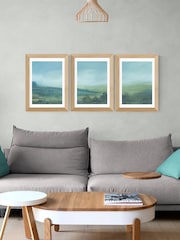 East End Prints Oak Devon Triptych Wall Art by Dan Hobday - Image 1 of 2