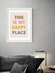 East End Prints White This Is My Happy Place Wall Art by Studio Eleni - Image 1 of 3