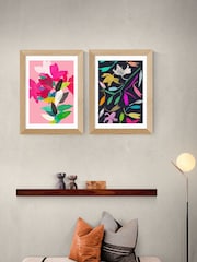 East End Prints Oak Lily Diptych by Garima Dhavan - Image 1 of 2