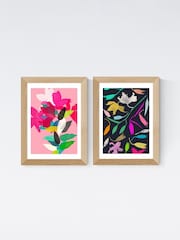 East End Prints Oak Lily Diptych by Garima Dhavan - Image 2 of 2
