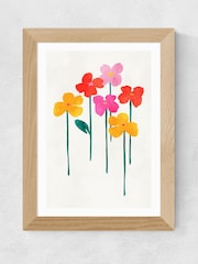 East End Prints Oak Little Happy Flowers Framed Print Wall Art by Kubistika - Image 2 of 3