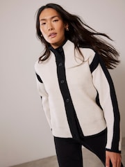 Mint Velvet White Contrast Trim Cardigan - Image 2 of 4