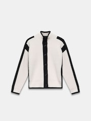 Mint Velvet White Contrast Trim Cardigan - Image 3 of 4