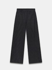 Mint Velvet Blue Pinstripe Wide Trousers - Image 3 of 4