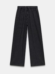 Mint Velvet Blue Pinstripe Wide Trousers - Image 4 of 4
