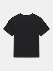 Mint Velvet Black Woven Bow T-Shirt - Image 4 of 4