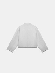 Mint Velvet Grey Wool Blend Boxy Jacket - Image 3 of 4
