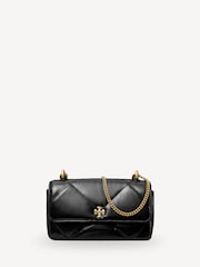 Tory Burch Black Kira Diamond Quilt Mini Flap Bag - Image 1 of 6