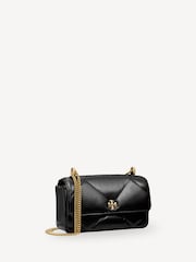 Tory Burch Black Kira Diamond Quilt Mini Flap Bag - Image 4 of 6
