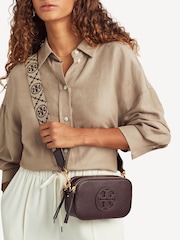Tory Burch Brown Miller Mini Cross-Body Bag - Image 1 of 8