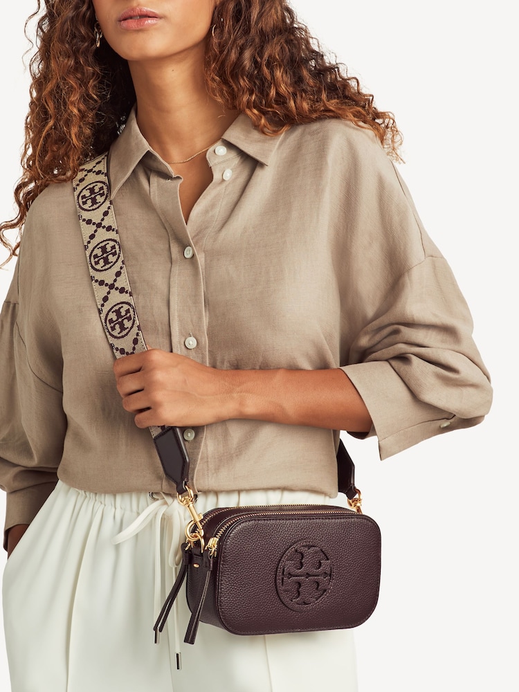 Tory Burch Brown Miller Mini Cross-Body Bag - Image 1 of 8
