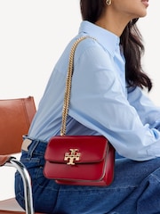 Tory Burch Red Eleanor Small Convertible Shoulder Bag - Image 3 of 7