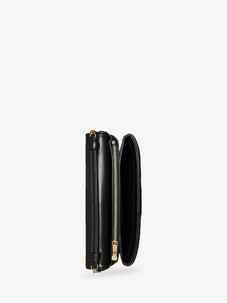 Tory Burch Black Kira Diamond Quilt Chain Wallet - Image 10 of 10