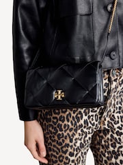 Tory Burch Black Kira Diamond Quilt Chain Wallet - Image 5 of 10