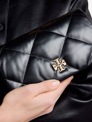 Tory Burch Black Kira Diamond Quilt Chain Wallet - Image 7 of 10