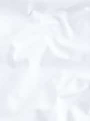 White Slim Fit Stripe Easy care Textured Trimmed Shirt - Image 9 of 9