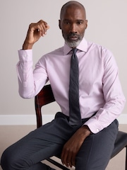Coral Pink Bengal Slim Fit Signature 100% Cotton Bengal Stripe Shirt - Image 1 of 7